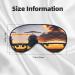 Aircraft Plane at Sunset Print Double-Sided Eye Mask Soft and Light Blocking for Enhancing Sleep Quality - Buy Online on SooperMarket.com