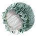 ZIMASILK 100% Mulberry Silk Bonnet for Women Hair Care - Double Layered Silk Hair Wrap for Sleeping - Elastic Stay On Head - Greyish Green/Ivory - One Size (Lightblue) - Buy Online on SooperMarket.com