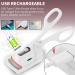 Heated Eyelash Curler - USB Rechargeable, Digital Display, 3 Temperature Settings - White - Buy Online on SooperMarket.com