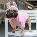 iChoue Bunny Dog Costume for Medium Dogs - Pink, Large | Cute Animal Hoodie for French Bulldog, Pug, Pitbull, Boston Terrier | Easter Christmas Halloween Pet Clothes - Buy Online on SooperMarket.com
