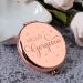 AMBREGRISSUN Rose Gold Makeup Compact Mirror - Perfect Graduation Gift for Women, Sisters, Daughter, Friends - Funny Birthday, Valentine's Day, Christmas Stocking Stuffer - Buy Online on SooperMarket.com