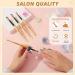 JOSLOVE Size 10 Kolinsky Acrylic Nail Brush - Handmade Round Shape for Acrylic Powder Application - 100% Pure Kolinsky Sable Hair - Gold Handle - DIY Home Salon - Buy Online on SooperMarket.com