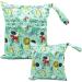 Egurs Wetbag Diaper Bag for On-the-Go - Large & Medium Zoo Green - Ideal for International Shipping - Buy Online on SooperMarket.com