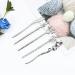 14 Pack Vintage Retro Chinese Japanese Silver Hair Sticks Pins Picks - Decorative Hair Accessories for Women - Buy Online on SooperMarket.com
