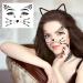 Cat Face Gems & Rhinestones for Women & Kids | Stick-On Whiskers & Body Gems | Perfect for Rave & Halloween Makeup - 4 Sheets - Buy Online on SooperMarket.com