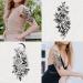 Large Black Flower & Butterfly Temporary Tattoos for Women - 10 Sheets - Buy Online on SooperMarket.com