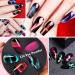 Cat Eye Chrome Nail Powder Set - Achieve Cat Eye and Chameleon Mirror Effects with 9D Galaxy Gem Glitter Pigment, Black UV Gel, and Magnetic Stick - DIY Manicure Kit - Buy Online on SooperMarket.com