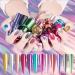 18 ml Metal Nail Polish Mirror Effect - Mirror Nail Polish Chrome Nail Polish - Mirror Effect High Gloss Gel Manicure Nail Polish - Durable Not Removable (Champagne Silver 12) - Buy Online on SooperMarket.com