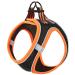 Heele dog harness for dogs dishes dog small soft mesh breast dishes for medium and small dogs adjustable reflective breathable breathable puppy harness reflective orange 2xs