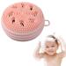 Silicone Face Massager Brush Super Soft Face Scrub Brush with Soft Bristles Smart Face Scrubber Exfoliator Manual Face Wash Scrub for Face Skincare Anti Agging Skin Cleanser Makeup Tool Pink