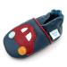 Dotty Fish Soft Leather Baby Shoes. Toddler Shoes for Boys. Non-Slip Suede Soles. 0-6 Months - 4-5 Years 0-6 Months Navy Cars