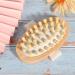 Natural Wooden Massage Brush for Body & Scalp - Exfoliating Body Wash & Hair Care Essentials - Buy Online on SooperMarket.com