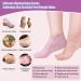 Soft Gel Foot Peel Mask & Moisturizing Silicone Socks for Dry Cracked Feet - Hydrating Foot Care Gift for Women - Buy Online on SooperMarket.com