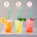 ECO SOUL 100% Compostable Straws - 100 Count, 8.25 inch, Eco-Friendly, Biodegradable, Sustainable, Disposable Straws for Cocktails, Cold Drinks, Smoothies - Bendable - Buy Online on SooperMarket.com