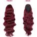 YEESHEDO Wine Red Long Wavy 24 Drawstring Ponytail Hair Extension - Clip-in Curly Synthetic Hairpiece for Women - Buy Online on SooperMarket.com