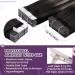 LAAVOO Real Hair Tape Extensions - Ombre Black Silver Remy 30cm 20pcs #1b/S/1b - Invisible & Seamless International Shipping - Buy Online on SooperMarket.com