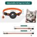 Reflective Airtag Cat Collar with Bell | Waterproof Holder Case for Apple Airtag | Breakaway Safety Buckle | Orange - Ideal for Cat or Kitten - Buy Online on SooperMarket.com