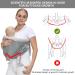 CUBY Portable Breathable Baby Sling Baby Essentials for Newborn Quick Dry Air 3D Mesh Fabric Wrap Baby Carrier Adjustable Sling Easy Toddler Carrier for Newborn up to 0-24 Months 45 lbs Mesh Grey - Buy Online on SooperMarket.com
