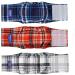 Micoooyo washable abdominal bandage for male |Reusable dog diapers |Suction -able doggy wraps with adjustable closure-XXlarge (3-pack checkered red & blue & gray) red blue and gray xx large 55.9-68.6cm (waist)