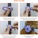 LaRoo Safety LED-Flashing Light for Dogs Cats LED-Light Pendant Keyring Clip on Dog Collar Charms Blinker Light Waterproof Safety Light for Walking the Dog and Outdoor Sports rechargable Purple-1 - Buy Online on SooperMarket.com