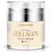 LightenUp Collagen Cream for Face - 1 fl oz / 30 ml - Antiaging Fine Lines and Neck Moisturizing and Hydrating Creams Age Spots with Hyaluronic Acid for Women and Men Made in USA Collagen Anti-Aging Cream