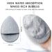 LYFONDYI Facial Cleaning Sponge Set - 2 Reusable Bath Sponges for Daily Exfoliating & Makeup Removal | Grey & Yellow | Finger Glove Included - Buy Online on SooperMarket.com