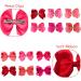 6Pcs Ribbon Hair Bow Clips Barrettes - 3 inch Ponytail Holder Bow with Duckbill Clip for Girls & Women (6 colors) - Buy Online on SooperMarket.com