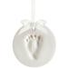 Tiny Ideas Baby Handprint or Footprint DIY Keepsake Ornament Kit, Holiday Gift, Nursery Dcor, Creative Baby Gift, Addition to Baby Registry, Holiday Stocking Stuffer, Christmas Gift Idea, White White Ornament