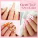 COSCELIA Dark Orange Acrylic Powder for Nails - 120g 3D Nail Extensions No Lamp Needed - Best for Long-Lasting Manicure - Buy Online on SooperMarket.com