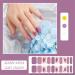 Semi Cured Gel Nails Strips 20PCS Burple Glitter Self Adhesive Gel Nail Stickers Soft Full Nail Wraps Waterproof Gel Nail Strips Decal with Nail File & Stick UV/LED Lamp Required - Buy Online on SooperMarket.com