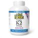 Natural Factors Vitamin K2 100 mcg BONUS SIZE 360 Vegetarian Capsules MK-7 from Natto Bean Helps Support Bones Vegan 60 Free Capsules