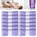 Refilling foil for diaper pail 12 pieces of diaper relief cassettes 4.5m diaper pail filler diaper pail filler foil smell-tight diapered sack compatible genius munchkin angelcare (violet) purple-12 12 pieces (1 Pack)