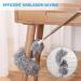 FUUNSOO Microfiber Duster with Extension Pole - 30-100 Inches | Bendable Head, Extendable for Cleaning High Ceilings, Fans, Furniture, Cobwebs | Interior Roof Cleaner - Buy Online on SooperMarket.com