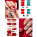Kalolary 8 Leaves Nail Art with Nail File - Christmas Sticker Decals for Stunning Manicure | Self-Adhesive Fashion Decoration - Buy Online on SooperMarket.com