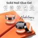 Modelones Solid Nail Glue Gel - Long-Lasting Strong Adhesion for Press On & Acrylic Nails | 30g DIY Nail Art UV Light Cured - Buy Online on SooperMarket.com