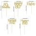 Gold Glitter 80th Birthday Cupcake Toppers - Vintage 1942 | Awesome Since 1942 | Hello 80 | Seventy & Fabulous Cake Decorations - Buy Online on SooperMarket.com