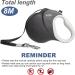 Fida Retractable Dog Lead Extendable 8m Heavy Duty Pet Walking Leash for Medium Large Dog up to 50kg Tangle Free. One-Hand Brake Dog Leads Strong Retractable for Large Breed Dogs - Black 8m (pack of 1) Black - Buy Online on SooperMarket.com