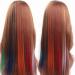 48 Pcs Colorful 21 Inch Straight Clip in Hair Extensions - Rainbow Multi-color Synthetic Long Hairpiece for Women, Girls, and Kids - 24 Colors, Perfect for Parties and Highlights - Buy Online on SooperMarket.com