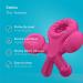 Smilo Champ Baby Teether - Soft Silicone Teething Toy for Babies 3+ Months - 5 Textured Structures for Gum Massage - Plum - Buy Online on SooperMarket.com