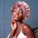 AWAYTR 2 Layered Satin Bonnet for Women Tie Band Hair Bonnet for Sleeping Silk Sleeping Cap with 3PCS Hair Scrunchies (Dust Rose(Bonus 3 Hair scrunchies)) - Buy Online on SooperMarket.com