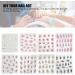 5D Nail Art Stickers Self Adhesive Nail Stickers Nail Decoration Fashion Accessories Embossed Flowers Self Adhesive Nail Decoration for Manicure Nail Art Supplies - Buy Online on SooperMarket.com