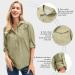 Women's Quick Dry Sun UV Protection Safari Shirt for Hiking Fishing X-Large Khaki - Buy Online on SooperMarket.com