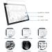 LitEnergy A4 LED Copy Board Light Tracing Box - Ultra-Thin USB Power Artcraft LED Trace Pad for Tattoo Drawing & Diamond Painting - Ideal for Streaming, Sketching, Animation - Black - Buy Online on SooperMarket.com