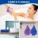 Windspeed 2Pcs African Body Exfoliating Net - Deep Cleaning Bath Sponge for Men and Women - Shower Scrubber - Stocking Stuffer - 80x30cm - Blue + Purple - Buy Online on SooperMarket.com