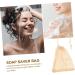 Baluue 6pcs Soap Bag Toilet Soap Pouch Exfoliating Soap Pocket Bar Soap Pouch Soap Storage Bag Beige Sisal - Buy Online on SooperMarket.com