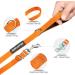 Suplutux 10m Dog Leash with Storage Bag - Durable Training Line for Large & Small Dogs - D-Carabiner & Grip Pad - Orange - Buy Online on SooperMarket.com