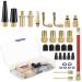 Kasanni 32 pieces of bicycle valve adapter set valve adapter for bicycles DV SV AV French valve adapter air pump bicycle pump adapter with inflatable hose for compressor bicycle pump