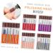 POPETPOP 3 Sets Nail Bits Nail Drill Tool Gel Polish Remover Drill Bit Manicure Drill Bits Cuticle Drill Bit Pedicure Bits Nail Polish Tools Nail Polish Accessories Purple Equipment Grid 6.5x5.5cmx3pcs Purplex3pcs - Buy Online on SooperMarket.com