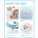 Pllieay Kids Cross Stitch Kit | 6 Patterns, 2 Hoops, 12 Skeins | Beginner Needlepoint Starter Set with Instructions - Buy Online on SooperMarket.com