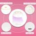 MEKK Mini UV Gel Nail Lamp 18W LCD Type-C Professional Nail Dryer - White - Buy Online on SooperMarket.com